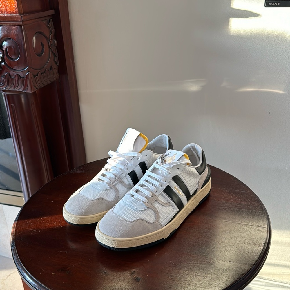 Lanvin Colorblock Pattern Sneakers